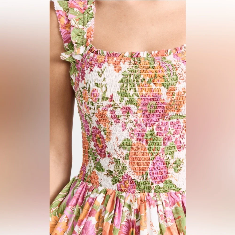 Floral Ruffle Smocked Top - Picture 5 of 13